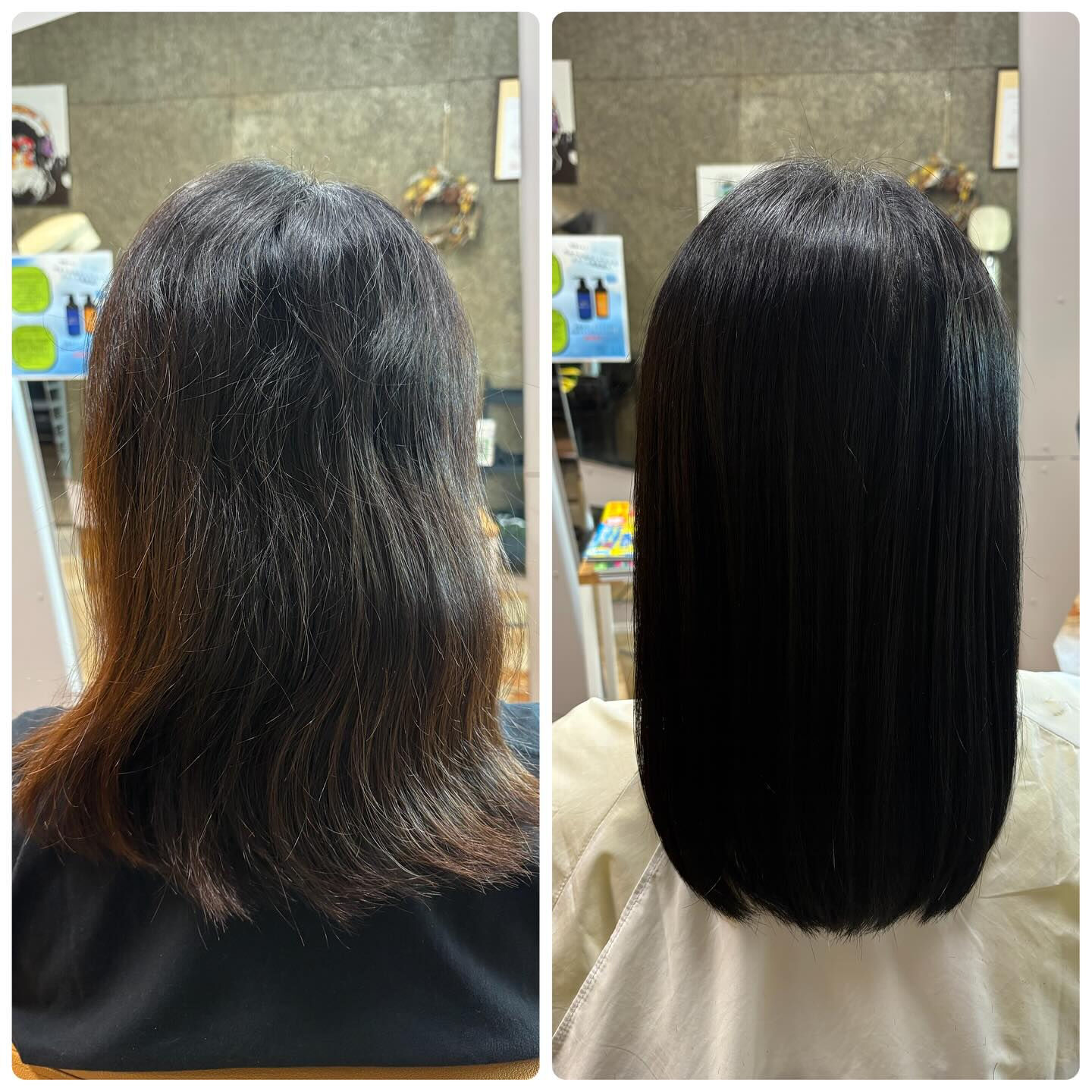 縮毛矯正クセストパーならヘアカラーと同日の施術が安全にダメー