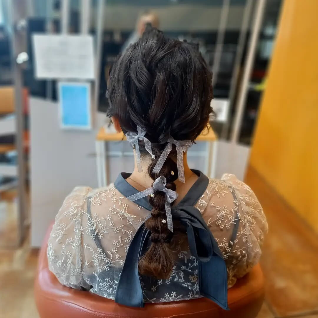 ⁡ゆるっと編みおろしスタイル⁡⁡